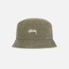 unisexo aceituna sombrero de pescador lavado N6T4D488 STUSSY sombreros